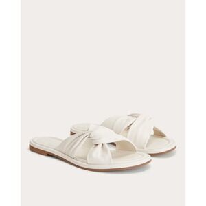 Everlane The Day Twist Sandal White‎ Canvas Leather 9.5